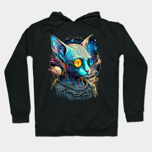 Psychedelic Sphynx Cat Hoodie